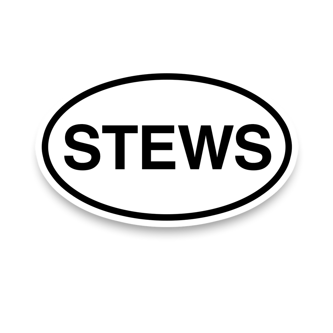 Stews Oval Stickers